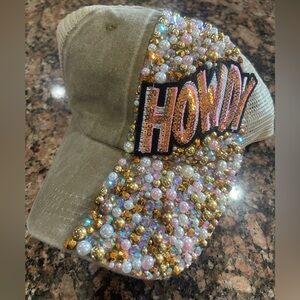 Howdy Beaded Trucker Cap NWOT